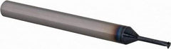 Scientific Cutting Tools - 40 to 64 TPI, Internal/External Single Profile Thread Mill - #4" Noml Diam, 0.08" Cut Diam, 3/16" Shank Diam, 3 Flute, 0.045" Neck Diam, 0.3" Neck Length, 2" OAL, AlTiN+ Finish - Exact Industrial Supply