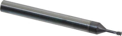Scientific Cutting Tools - #6-32 UNC, 0.1" Cutting Diam, 3 Flute, Solid Carbide Helical Flute Thread Mill - Internal Thread, 0.26" LOC, 2-1/2" OAL, 1/4" Shank Diam - Apex Tool & Supply