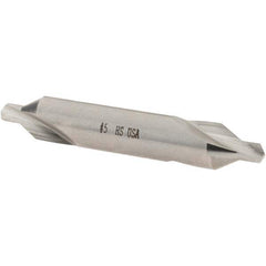 Cle-Line - #5 Plain Cut 60° Incl Angle High Speed Steel Combo Drill & Countersink - Apex Tool & Supply
