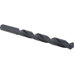 Cle-Force - 27/64" 118° High Speed Steel Jobber Drill - Oxide Finish, Right Hand Cut, Spiral Flute, Straight Shank, 5-3/8" OAL, Standard Point - Apex Tool & Supply