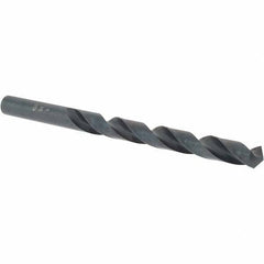 Cle-Line - Letter R 118° High Speed Steel Jobber Drill - Oxide Finish, Right Hand Cut, Spiral Flute, Straight Shank, 4-3/4" OAL, Standard Point - Apex Tool & Supply