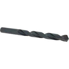 Cle-Force - 7/16" 118° High Speed Steel Jobber Drill - Oxide Finish, Right Hand Cut, Spiral Flute, Straight Shank, 5-1/2" OAL, Standard Point - Apex Tool & Supply