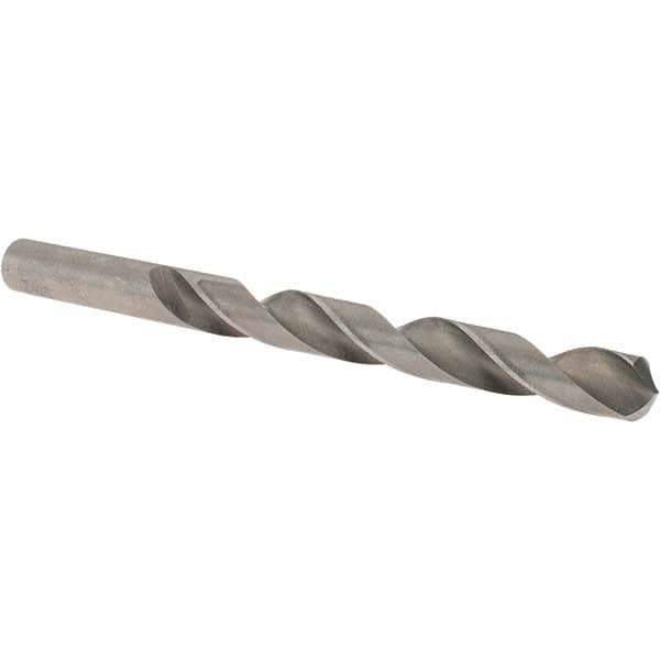 Cle-Force - 27/64" 118° High Speed Steel Jobber Drill - Bright Finish, Right Hand Cut, Spiral Flute, Straight Shank, 5-3/8" OAL, Standard Point - Apex Tool & Supply