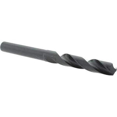 Cle-Force - 17/32" Drill, 118° Point, High Speed Steel Silver Deming & Reduced Shank Drill Bit - Oxide Finish, 6" OAL, Straight Shank, 3-1/8" Flute Length, Right Hand Cut, Standard Point, Spiral Flute, Regular Spiral - Apex Tool & Supply