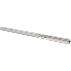 Cleveland - 8mm High Speed Steel 6 Flute Chucking Reamer - Straight Flute, Straight Shank, 38.1mm Flute Length, 152.4mm OAL - Apex Tool & Supply