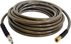 Simpson - 4,500 Max psi 2 Piece Pressure Washer Hose - 100' Long, Polyurethane, NPT, Female & Male - Apex Tool & Supply