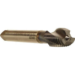 Emuge - 7/16-14 UNC 3 Flute 3BX Modified Bottoming Spiral Flute Tap - Cobalt, TiCN Finish, 3.937" OAL, Right Hand Flute, Right Hand Thread, Series Rekord D - Apex Tool & Supply