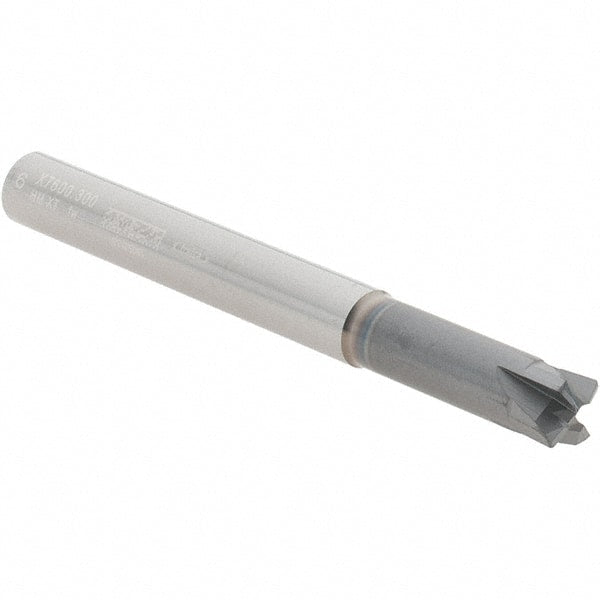 Fraisa - 6mm, 6mm Shank Diam, 57mm OAL, 4 Flute Solid Carbide Square End Mill - Apex Tool & Supply