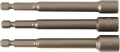 Wiha - 1/4" Drive, Nut Setter Screwdriver Bit - 4" OAL - Apex Tool & Supply
