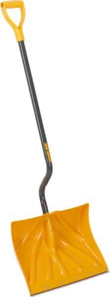 True Temper - 18 Inch Wide Blade x 13-3/4 Inch High Blade Snow Shovel - 36 Inch Long Metal Shaft Handle with Poly D-Grip - Apex Tool & Supply