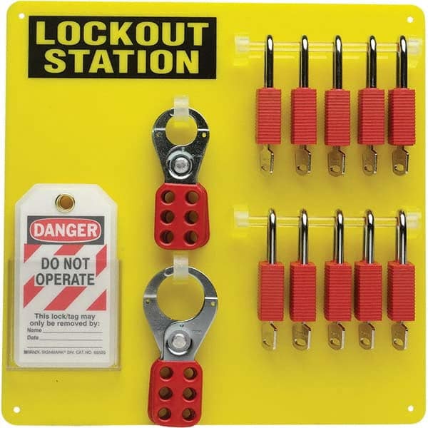 Brady - Empty Acrylic Padlock Station - Apex Tool & Supply
