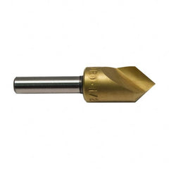 M.A. Ford - 5/8" Head Diam, 1/4" Shank Diam, 1 Flute 60° High Speed Steel Countersink - Apex Tool & Supply