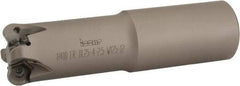 Iscar - 1-1/4" Cutting Diam, 1-1/4" Shank Diam, Straight Shank Indexable Copy End Mill - 4 Inserts, H400 RNHU 1205 Insert, H400, ER-12 Toolholder, Through Coolant - Apex Tool & Supply