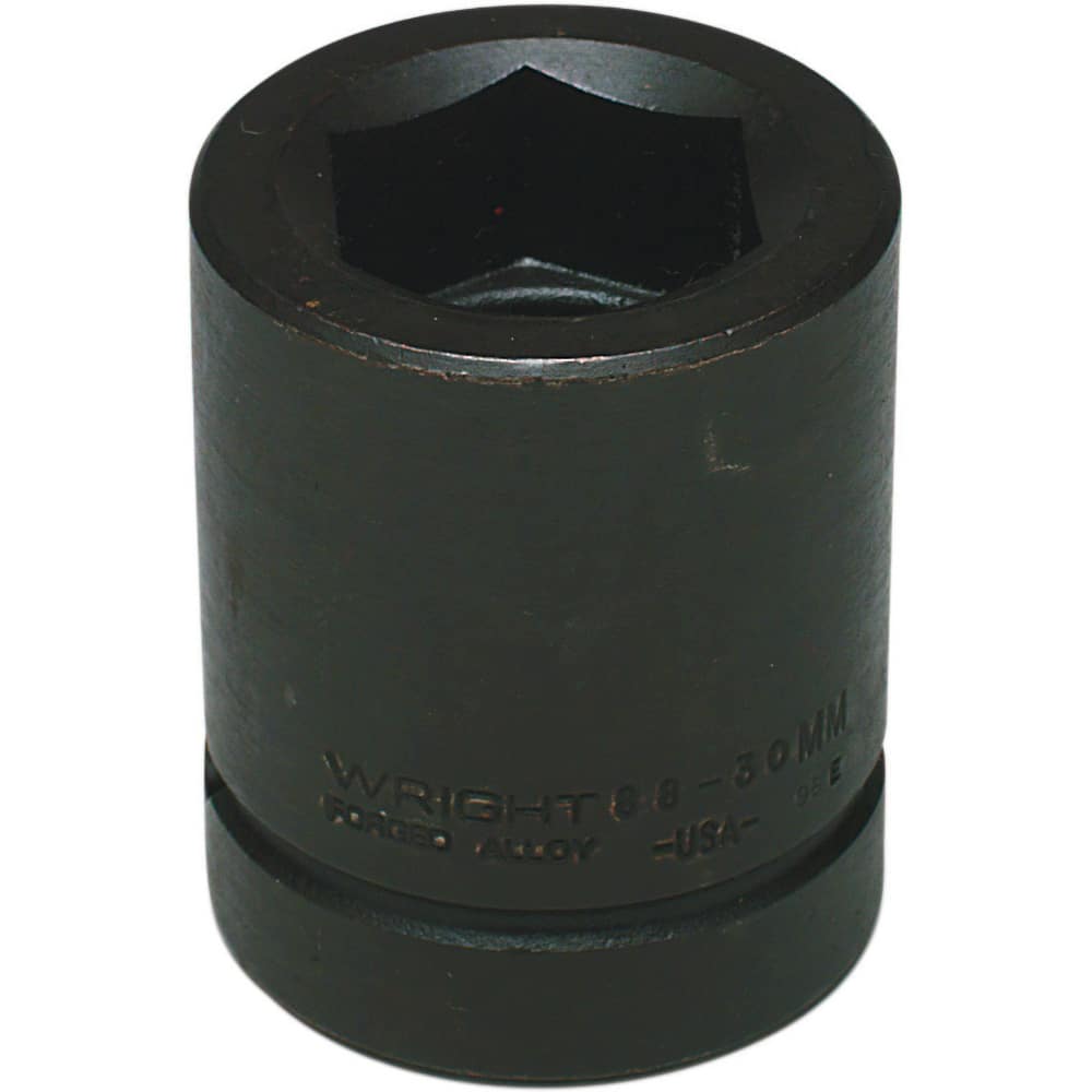 Wright Tool & Forge - Impact Sockets; Drive Size: 1 ; Size (mm): 30.0000 ; Type: Standard ; Style: Impact Socket ; Style: Impact Socket ; Style: Impact Socket - Exact Industrial Supply