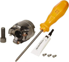 Kennametal - 50.8mm Cut Diam, 2.97mm Max Depth, 3/4" Arbor Hole, 4 Inserts, RN.J 1204... Insert Style, Indexable Copy Face Mill - KDR Cutter Style, 31,080 Max RPM, 2 High, Through Coolant, Series Rodeka - Apex Tool & Supply