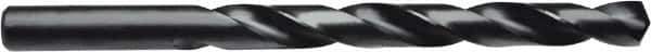 Irwin - 31/64" 135° High Speed Steel Jobber Drill - Oxide Finish, Right Hand Cut, Spiral Flute, Straight Shank, 5-7/8" OAL, Split Point - Apex Tool & Supply