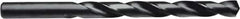 Irwin - 31/64" 135° High Speed Steel Jobber Drill - Oxide Finish, Right Hand Cut, Spiral Flute, Straight Shank, 5-7/8" OAL, Split Point - Apex Tool & Supply