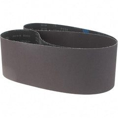Made in USA - 6" Wide x 89" OAL, 120 Grit, Aluminum Oxide Abrasive Belt - Aluminum Oxide, Medium, Coated, X Weighted Cloth Backing - Apex Tool & Supply