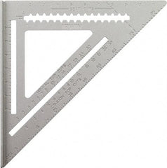 Irwin - 12" Blade Length, Aluminum Rafter Square - Apex Tool & Supply