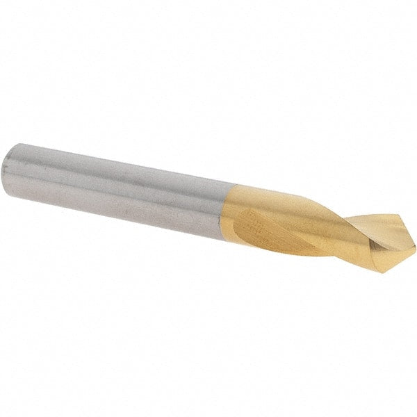 Melin Tool - 3/8" Body Diam, 90°, 3" OAL, Solid Carbide Spotting Drill - Apex Tool & Supply
