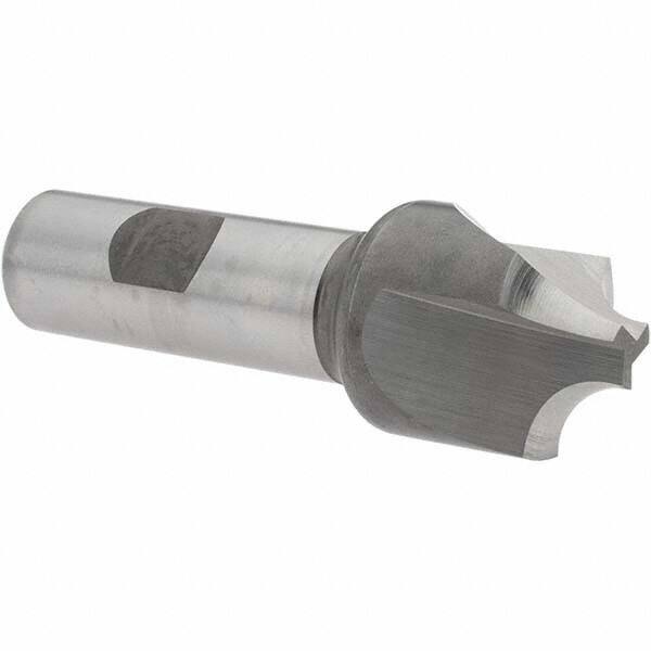 Melin Tool - 3/8" Radius, 1-1/8" Mill Diam, 3 Flute Cobalt Corner Rounding End Mill - Single End, Uncoated, 3/8" Tip Diam, 3-1/2" OAL, 1-1/8" Shank Diam - Apex Tool & Supply
