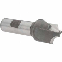 Melin Tool - 3/8" Radius, 1-1/8" Mill Diam, 3 Flute Cobalt Corner Rounding End Mill - Single End, Uncoated, 3/8" Tip Diam, 3-1/2" OAL, 1-1/8" Shank Diam - Apex Tool & Supply