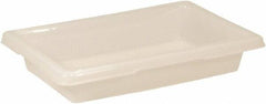 Rubbermaid - Rectangular, White Polyethylene Food Tote Box - 3-1/2" High x 12" Wide x 18" Long, with Snap-On Lid - Apex Tool & Supply