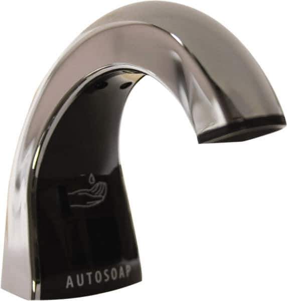 Rubbermaid - 800 to 1600 mL Liquid Soap Dispenser Hardware - Metal & Plastic, Counter Mounted, Chrome/Black - Apex Tool & Supply