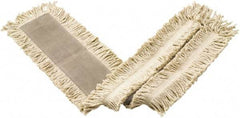 Rubbermaid - 72" Long x 5" Wide Cotton/Synthetic Dust Mop Head - Envelope Connection, White, Cut-End Head - Apex Tool & Supply