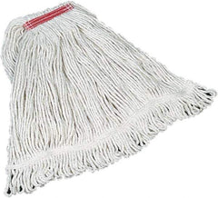 Rubbermaid - Red Head Band, Large Cotton Loop End Mop Head - 4 Ply, Screw On Connection - Apex Tool & Supply