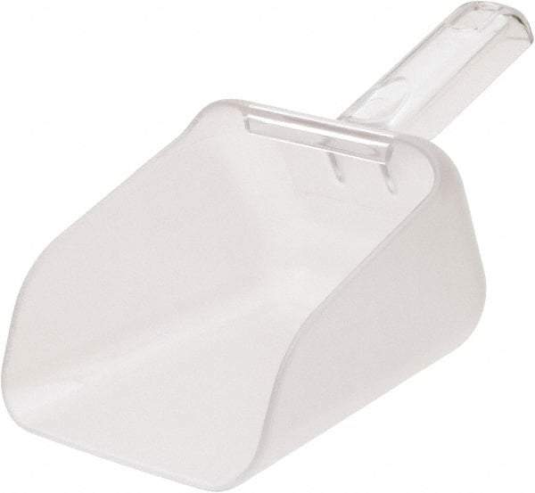 Rubbermaid - 32 oz Clear Polycarbonate Flat Bottom Scoop - 4.8" Wide x 4.7" Deep Bowl, 10.8" OAL - Apex Tool & Supply