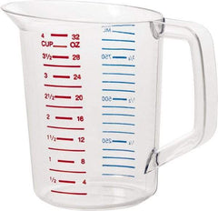 Rubbermaid - 1 Quart Polycarbonate Measuring Cup - 50 ml Graduation - Apex Tool & Supply