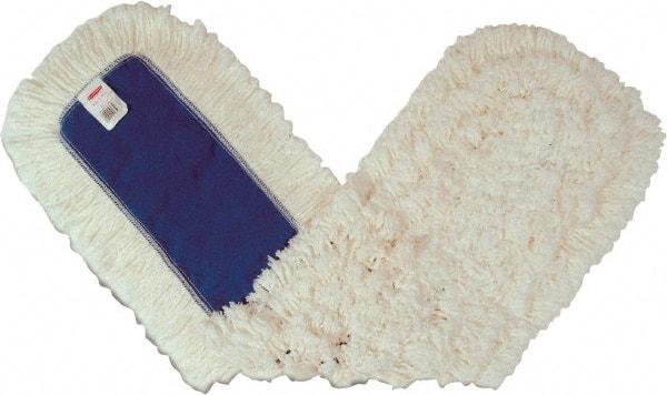 Rubbermaid - 36" Long x 5" Wide Cotton Dust Mop Head - Envelope Connection, White, Cut-End Head, Launderable - Apex Tool & Supply
