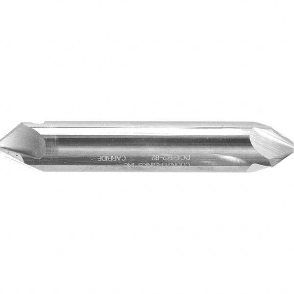 Melin Tool - 3/16" Head Diam, 3/16" Shank Diam, 4 Flute 60° Solid Carbide Countersink - Apex Tool & Supply