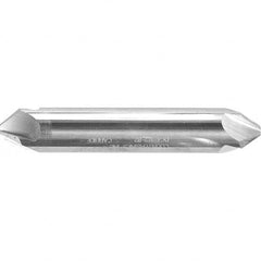 Melin Tool - 1/8" Head Diam, 1/8" Shank Diam, 4 Flute 110° Solid Carbide Countersink - Apex Tool & Supply