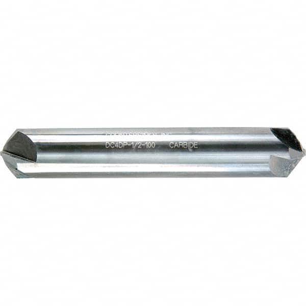Melin Tool - 1/8" Head Diam, 1/8" Shank Diam, 4 Flute 90° Solid Carbide Countersink - Apex Tool & Supply