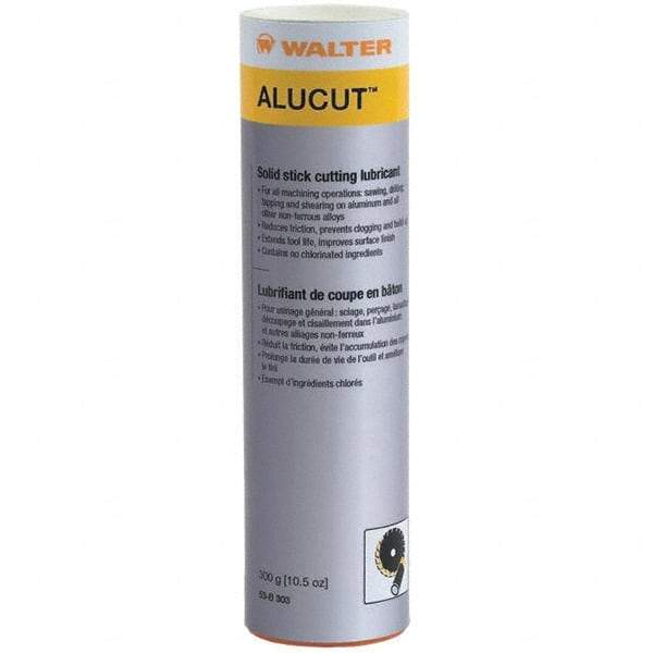 WALTER Surface Technologies - AluCut, 10.5 oz Stick Cutting Fluid - Solid Stick, For Drilling, Sawing, Tapping - Apex Tool & Supply