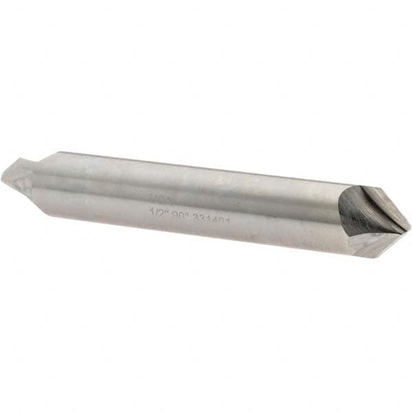 Melin Tool - 1/2" Diam 2 Flute Double End Cobalt Chamfer Mill - Apex Tool & Supply