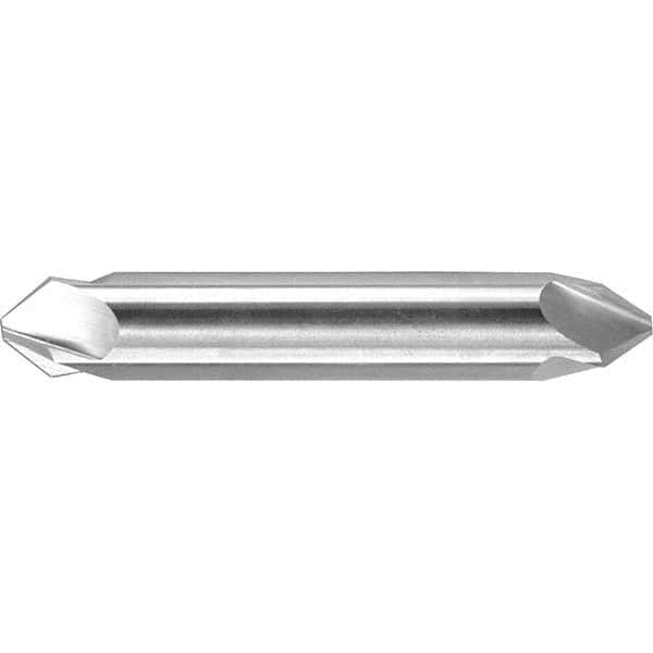 Melin Tool - 1/8" Head Diam, 1/8" Shank Diam, 4 Flute 90° High Speed Steel Countersink - Apex Tool & Supply