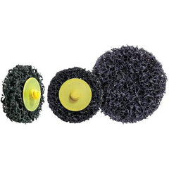 WALTER Surface Technologies - 3" Disc Diam, Aluminum Oxide Quick Change Disc - Type R Attaching System, Nonwoven, Black, 28,000 RPM, 04-L\xB6FX Series - Apex Tool & Supply