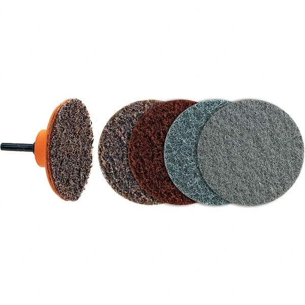 WALTER Surface Technologies - 3" Disc Diam, Aluminum Oxide Quick Change Disc - Type R Attaching System, Nonwoven, Super Fine Grade, 28,000 RPM, 04-G\xB6Twist Blendex Series - Apex Tool & Supply