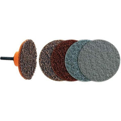 WALTER Surface Technologies - 3" Disc Diam, Aluminum Oxide Quick Change Disc - Type R Attaching System, Nonwoven, Medium Grade, 28,000 RPM, 04-G\xB6Twist Blendex Series - Apex Tool & Supply