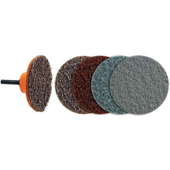 WALTER Surface Technologies - 3" Disc Diam, Aluminum Oxide Quick Change Disc - Type R Attaching System, Nonwoven, Coarse Grade, 28,000 RPM, 04-G\xB6Twist Blendex Series - Apex Tool & Supply