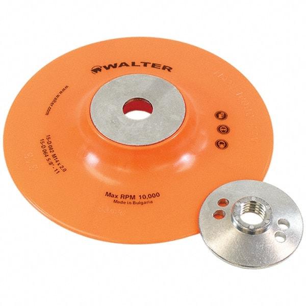 WALTER Surface Technologies - 6" Diam Disc Backing Pad - 10,200 RPM - Apex Tool & Supply