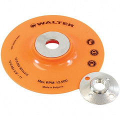 WALTER Surface Technologies - 5" Diam Disc Backing Pad - 12,200 RPM - Apex Tool & Supply