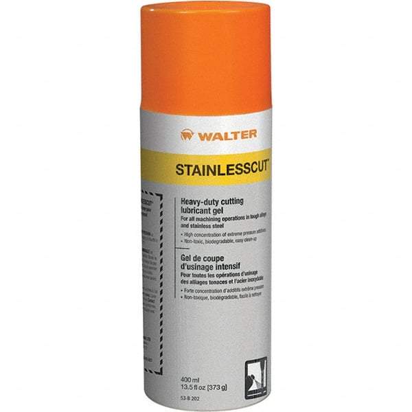 WALTER Surface Technologies - StainlessCut, 11 oz Aerosol Cutting Fluid - Aerosol, For Broaching, Drilling, Milling, Reaming, Sawing, Turning - Apex Tool & Supply