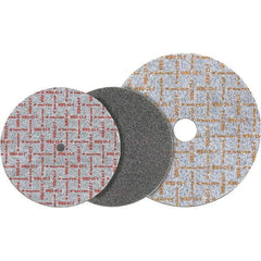 WALTER Surface Technologies - 6" Diam, 1/2" Face Width, 1" Center Hole, Fine Grade, Silicon Carbide Deburring Wheel - Unitized, Medium Grade, 7,500 RPM - Apex Tool & Supply