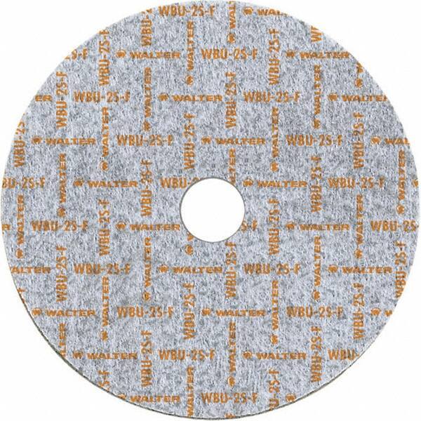 WALTER Surface Technologies - 6" Diam, 1" Face Width, 1" Center Hole, Fine Grade, Silicon Carbide Deburring Wheel - Unitized, Soft Grade, 5,000 RPM - Apex Tool & Supply