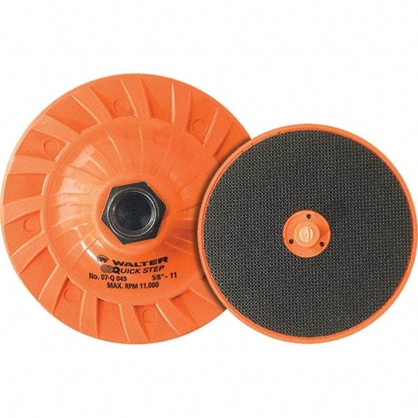 WALTER Surface Technologies - 5" Diam Disc Backing Pad - 10,000 RPM - Apex Tool & Supply