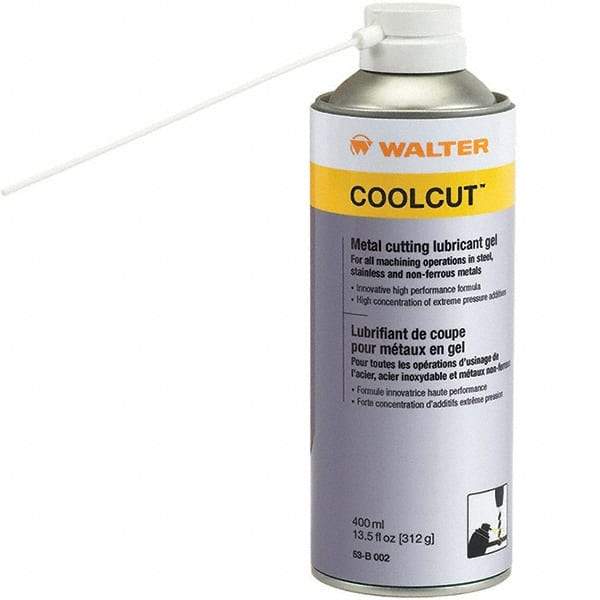 WALTER Surface Technologies - CoolCut, 11 oz Aerosol Cutting Fluid - Gel, For Broaching, Drilling, Milling, Reaming, Sawing, Shearing, Tapping - Apex Tool & Supply